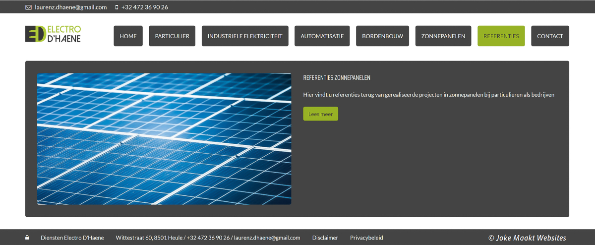 Een makkelijke website, duidelijke website en snelle website voor installateurs van zonnepanelen